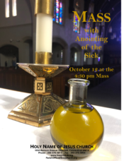Mass with Anointing of the Sick @ Holy Name of Jesus Church