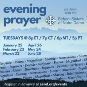 Monthly online evening prayer