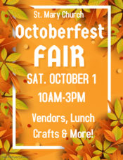 Octoberfest Fair @ St. Mary Church