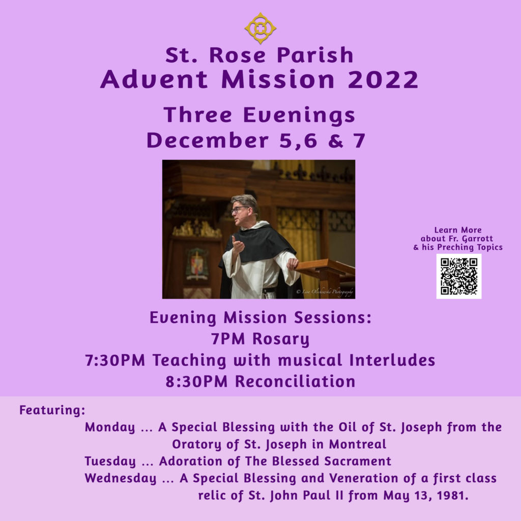 Advent Mission 2022 @ St. Rose of Lima Parish