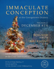 Immaculate Conception Mass and Tree Lighting @ Georgetown Oratory