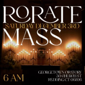 Rorate Mass @ Georgetown Oratory