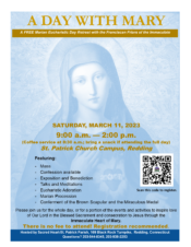 A Day with Mary: A Lenten Retreat @ St. Patrick Parish