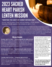 Sacred Heart Parish Lenten Mission @ Sacred Heart of Jesus Parish
