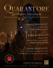 Quarant'Ore Devotion @ Georgetown Oratory