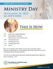 Ministry Day 2023 @ All Saints Catholic School
