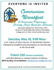 Communion Breakfast with Dr. Kevin Ahern @ St. Francis of Assisi Parish